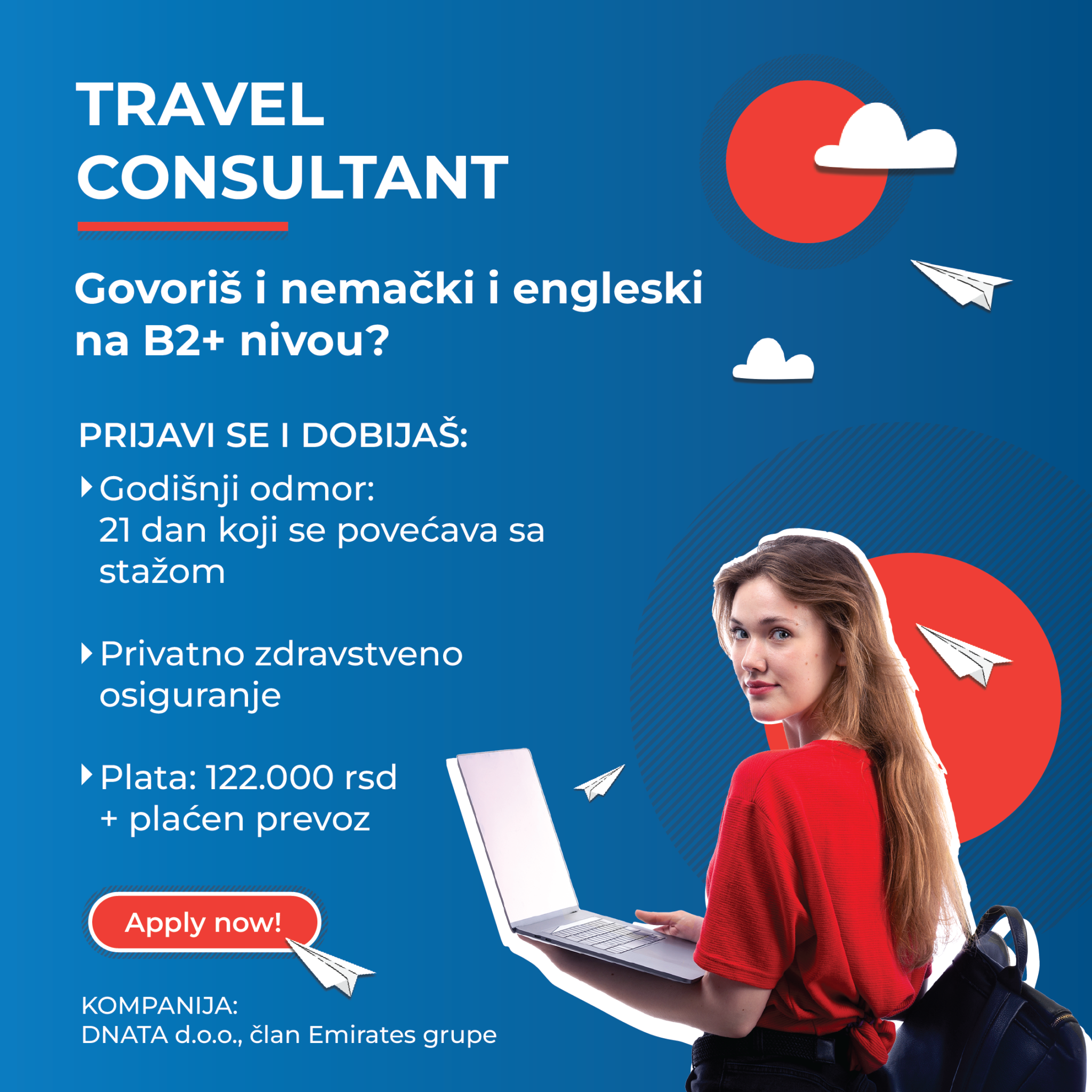 dnata travel consultant salary